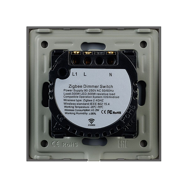 Светорегулятор сенсорный с Zigbee управлением Arlight SWT-OMALI-SD3-ZB-GR (250V, 500W) 050063
