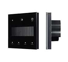 Сенсорная панель Arlight SMART-DALI-301-11-1G-4SC-DT6 Черная (230V, встраиваемая, 2.4G) (IARL, IP20 Пластик) 046560