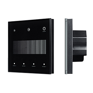 Сенсорная панель Arlight SMART-DALI-301-11-1G-4SC-DT6 Черная (230V, встраиваемая, 2.4G) (IARL, IP20 Пластик) 046560