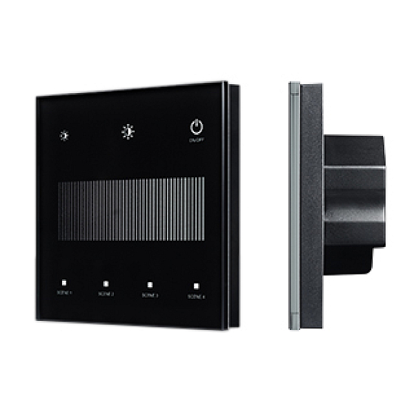 Сенсорная панель Arlight SMART-DALI-301-11-1G-4SC-DT6 Черная (230V, встраиваемая, 2.4G) (IARL, IP20 Пластик) 046560