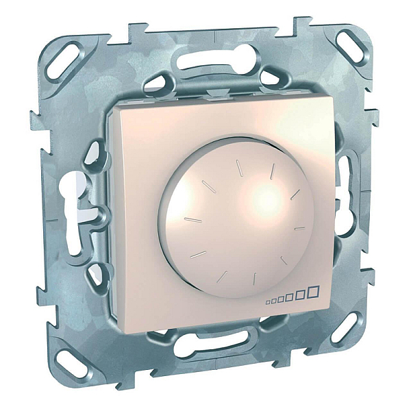 Диммер поворотный Schneider Electric Unica для ламп накаливания и галогенных 40-400W MGU5.511.25ZD