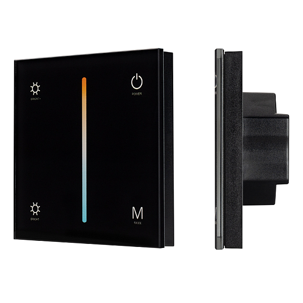 Панель Arlight Smart-P21-Mix-G-IN Black (12-24V, 4x3A, Sens, 2.4G) 033765