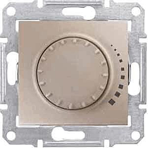 Диммер поворотный емкостный проходной Schneider Electric Sedna 60-500W SDN2200568