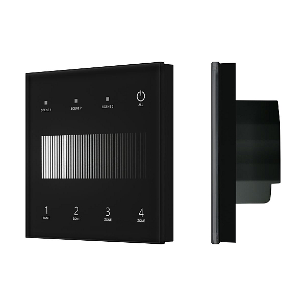 Сенсорная панель Arlight SMART-DALI-301-11-4G-3SC-DT6 Черная (230V, встраиваемая, 2.4G) (IARL, IP20 Пластик) 060789