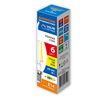 Лампа светодиодная диммируемая Volpe Optima LED-CW35-6W/3000K/E14/CL/DIM/SLF UL-00009243