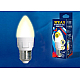 Лампа светодиодная диммируемая (UL-00004296) Uniel E14 7W 3000K матовая LED-C37 7W/3000K/E14/FR/DIM PLP01WH