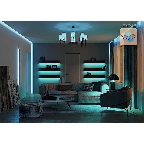 Лампа светодиодная диммируемая Gauss Smart Home E14 5W 2700-6500K RGBW матовая 1190112