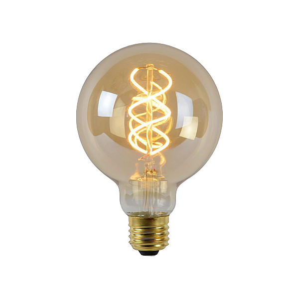 Лампа светодиодная диммируемая Lucide E27 5W 2200K янтарная 49032/05/62