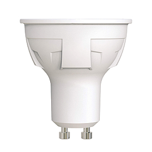 Лампа светодиодная диммируемая (UL-00003990) Uniel GU10 6W 3000K матовая LED-JCDR 6W/WW/GU10/FR/DIM PLP01WH