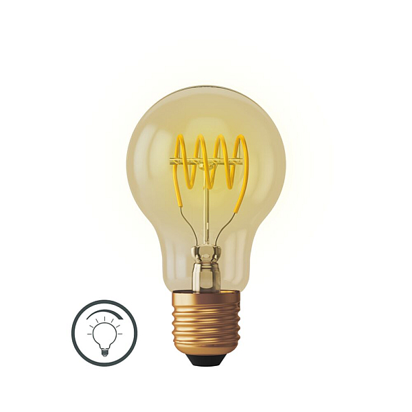Лампа светодиодная диммируемая Voltega E27 4W 2000К прозрачная VG10-A60GE27warm4W-FB 7078