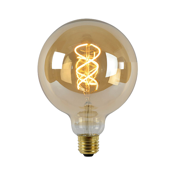 Лампа светодиодная диммируемая Lucide E27 5W 2200K янтарная 49033/05/62