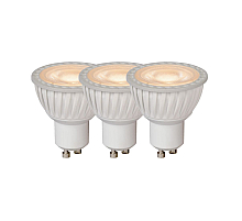 Светодиодная диммируемая лампа (3 шт.) Lucide GU10 5W 3000K 49006/15/31