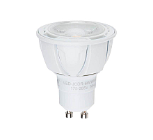 Лампа светодиодная диммируемая (UL-00003988) Uniel GU10 6W 4000K матовая LED-JCDR 6W/NW/GU10/FR/DIM PLP01WH