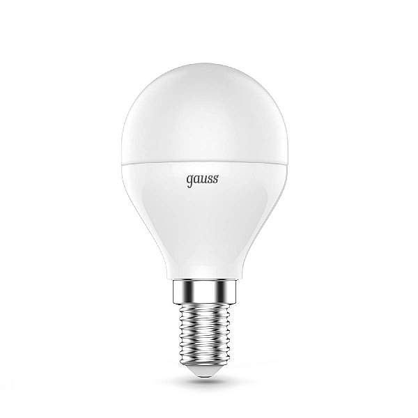 Лампа светодиодная диммируемая Gauss E14 6W RGBW груша матовая 105101406