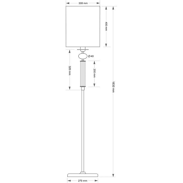 Напольный светильник KUTEK LEA LEA-LS-1(P/A)