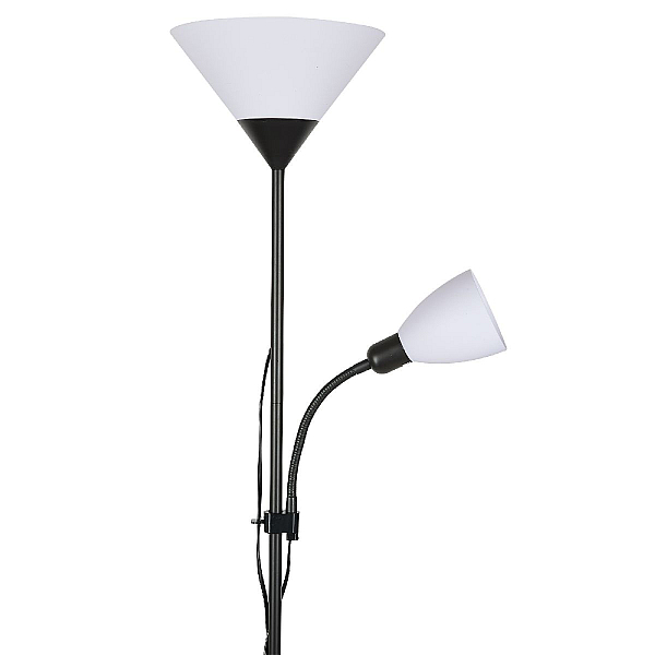 Торшер Uniel UML-T520 E27+E14 BLACK/WHITE UL-00010194