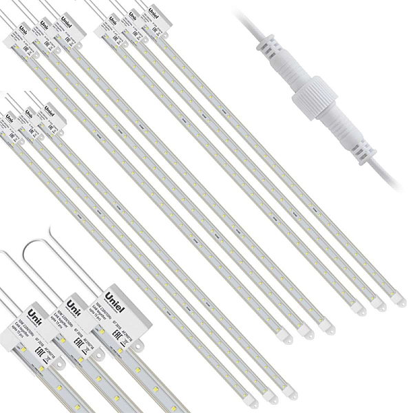 Светодиодный светильник для растений Uniel ULY-P90-10W/SPFR/K IP65 AC220V Clear KIT09 UL-00003852