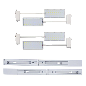Трековый прожектор для растений (4 шт.) Uniel ULB-P37-12W/SPFR/K WHITE 3М SET42 UL-00012710