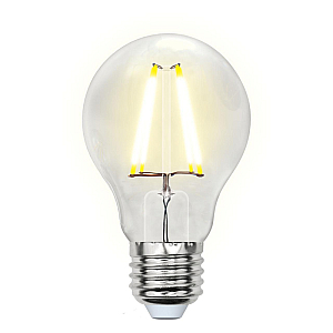 Лампа светодиодная филаментная (UL-00002212) Uniel E27 8W 4000K прозрачная LED-A60-8W/NW/E27/CL GLA01TR