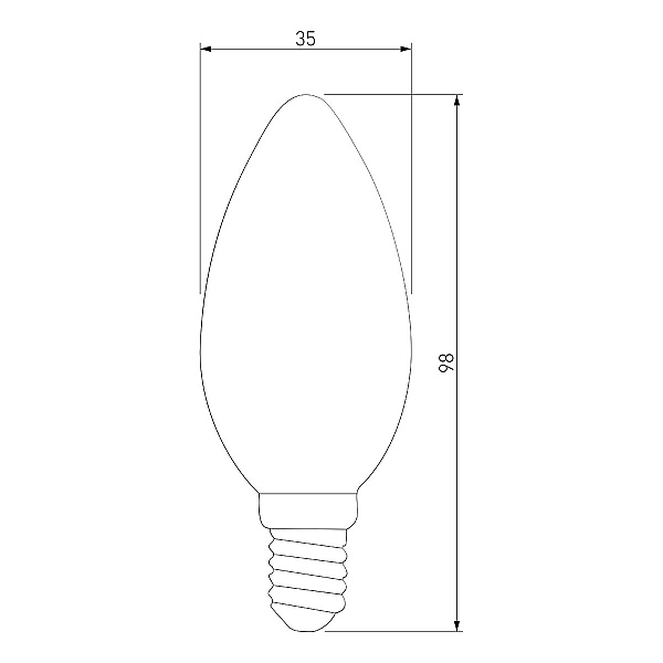 Лампа светодиодная филаментная Elektrostandard BLE1409 E14 9W 3300K прозрачная 4690389150678