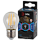 Лампа светодиодная филаментная ЭРА E27 9W 4000K прозрачная F-LED P45-9w-840-E27 Б0047029