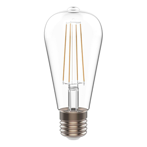 Лампа светодиодная филаментная Gauss E27 4,5W 2700К прозрачная 1121215