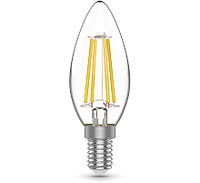 Светодиодная филаментная лампа Gauss Basic Filament E14 5W 4000K свеча 50312252