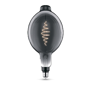 Лампа светодиодная филаментная Gauss E27 8,5W 1800K серая 152802005