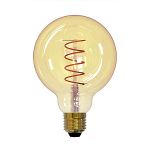 Лампа светодиодная филаментная (UL-00001818) Uniel E27 4W 2250K прозрачная LED-G95-4W/GOLDEN/E27/CW GLV21GO
