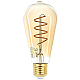 Лампа светодиодная филаментная ЭРА E27 7W 2400K прозрачная F-LED ST64-7W-824-E27 spiral gold Б0047665