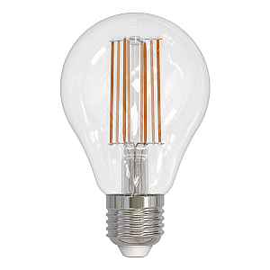 Лампа светодиодная филаментная (UL-00004871) Uniel E27 17W 4000K прозрачная LED-A70-17W/4000K/E27/CL PLS02WH