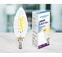 Светодиодная лампа Ambrella Light Filament C35 E14 6W 4200K 202124