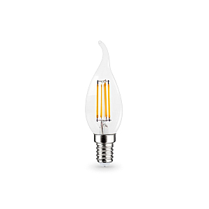 Филаментная светодиодная лампа Ambrella Light Bulbing E14 11W 4000K свеча на ветру 351124
