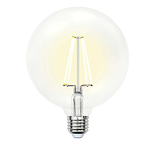 Лампа светодиодная филаментная (UL-00004859) Uniel E27 10W 4000K прозрачная LED-G125-10W/NW/E27/CL PLS02WH