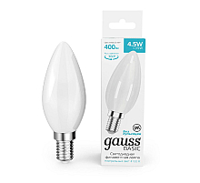 Светодиодная филаментная лампа Gauss Basic Filament E14 4,5W 4100K 1035125
