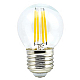 Лампа светодиодная филаментная (UL-00003252) Uniel E27 7,5W 3000K прозрачная LED-G45-7,5W/WW/E27/CL GLA01TR