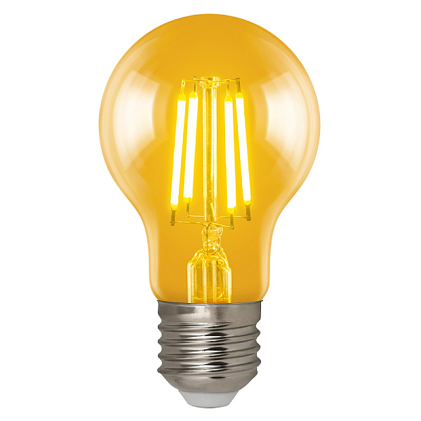 Лампа светодиодная филаментная (UL-00002355) Uniel E27 6W 2250K прозрачная LED-A60-6W/GOLDEN/E27 GLV21GO