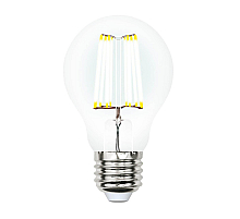 Лампа светодиодная филаментная (UL-00002626) Uniel E27 10W 4000K прозрачная LED-A60-10W/NW/E27/CL PLS02WH