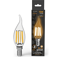 Лампа светодиодная Gauss Filament E14 13W 2700K 104801113