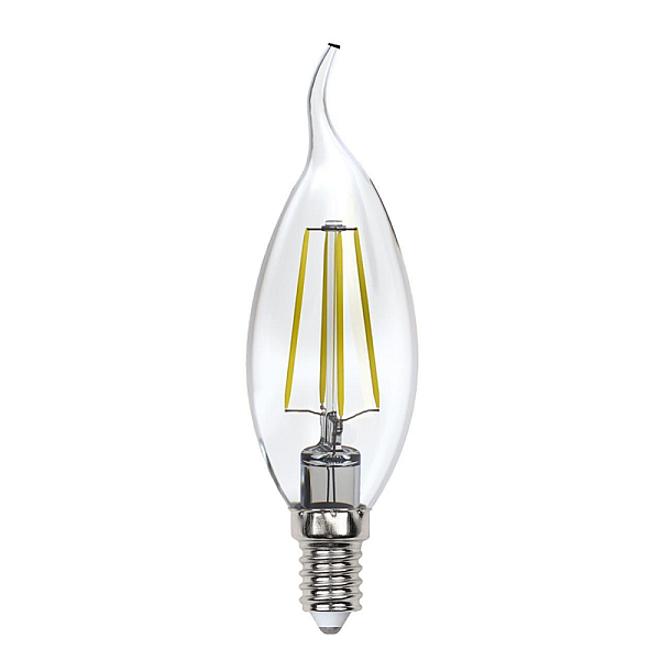 Лампа светодиодная филаментная (UL-00005903) Uniel E14 13W 3000K прозрачная LED-CW35-13W/3000K/E14/CL PLS02WH