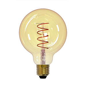 Лампа светодиодная филаментная (UL-00001818) Uniel E27 4W 2250K прозрачная LED-G95-4W/GOLDEN/E27/CW GLV21GO
