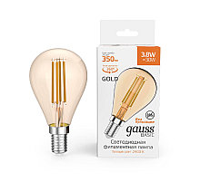 Светодиодная филаментная лампа Gauss Basic Filament E14 3,8W 2400K 1057154