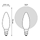 Светодиодная филаментная лампа Gauss Basic Filament E14 4,5W 4100K 1035125