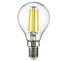 Лампа светодиодная филаментная Lightstar LED Filament E14 6W 3000K груша прозрачная 933802