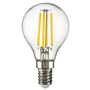 Лампа светодиодная филаментная Lightstar LED Filament E14 6W 3000K груша прозрачная 933802