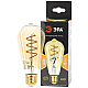 Лампа светодиодная филаментная ЭРА E27 7W 2400K прозрачная F-LED ST64-7W-824-E27 spiral gold Б0047665