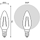 Светодиодная филаментная лампа Gauss Basic Filament E14 5W 4000K свеча 50312252