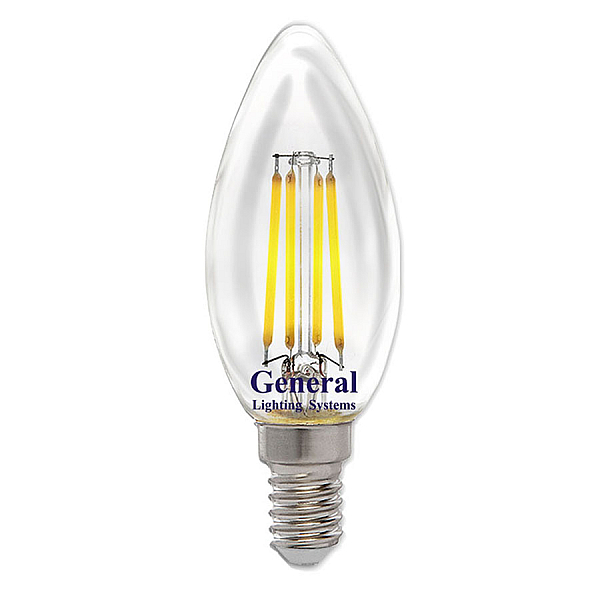 Филаментная светодиодная лампа General GLDEN-CS-DEM-8-230-E14-2700 686700