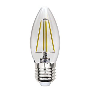 Лампа светодиодная филаментная (UL-00005902) Uniel E27 13W 4000K прозрачная LED-C35-13W/4000K/E27/CL PLS02WH