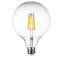 Лампа светодиодная филаментная Lightstar LED Filament E27 10W 4000K груша прозрачная 933204